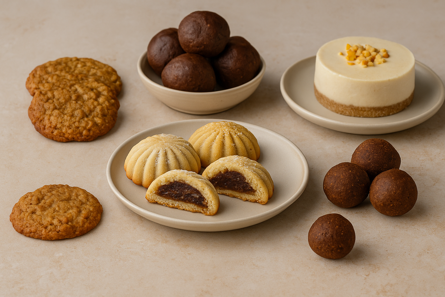 حلويات العيد النباتية هي أول ما يتبادر إلى أذهان من يتبعون نظامًا غذائيًا صحيًا ونباتيًا خلال موسم الأعياد. في السعودية، ومع اقتراب عيد الأضحى، يزداد البحث عن بدائل نباتية للحلويات التقليدية التي تُحافظ على النكهة والبهجة، دون التضحية بالصحة أو القيم الغذائية.